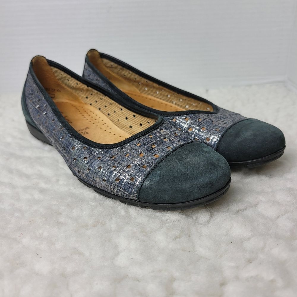 Gabor Ballet Shoes Womens Size 7.5 Hovercraft Perforated Flats